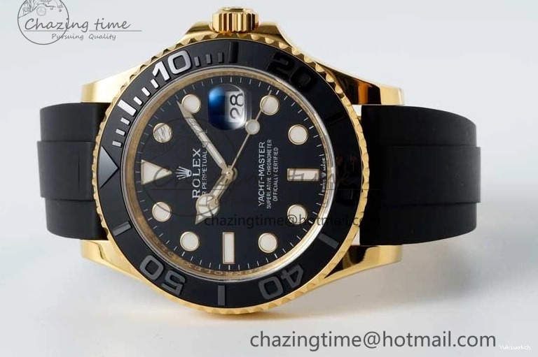 YG 3D Edition VR3235 226658 Yacht-Master Black Strap Oysterflex 1:1 on 3EF Ceramic Bezel 42mm Best 0714
